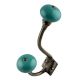 Solid Sea Green Antique Iron Hooks